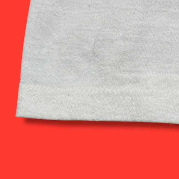 Vintage 80s Ringer Tee Shirt Dot Matrix Ascii Art Geek Retro Computer Tee L - Picture 6 of 6